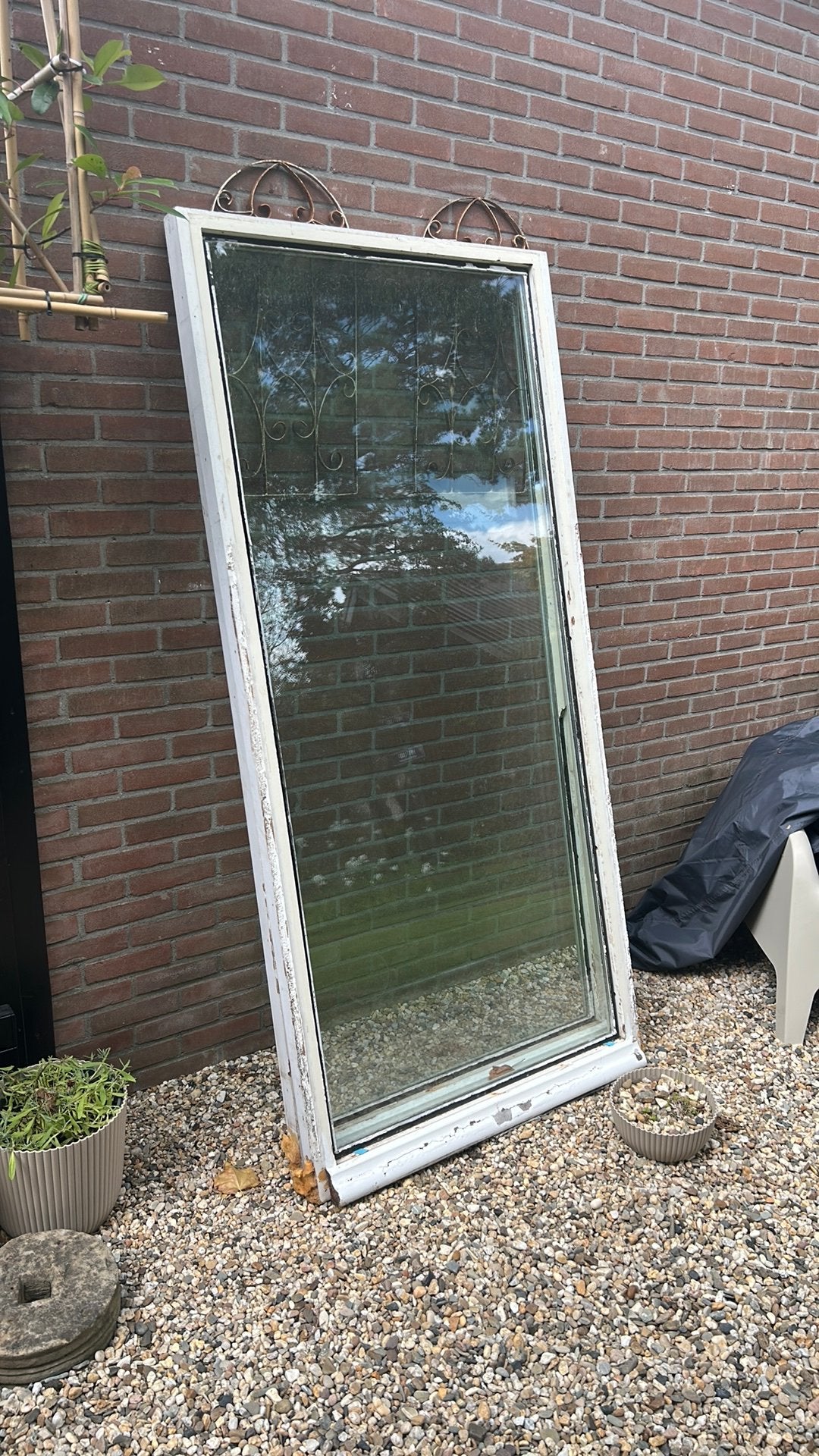 2 x raam +  thermopane gratis afhalen, Raamkozijn, Ophalen of Verzenden, Zo goed als nieuw, 75 tot 150 cm