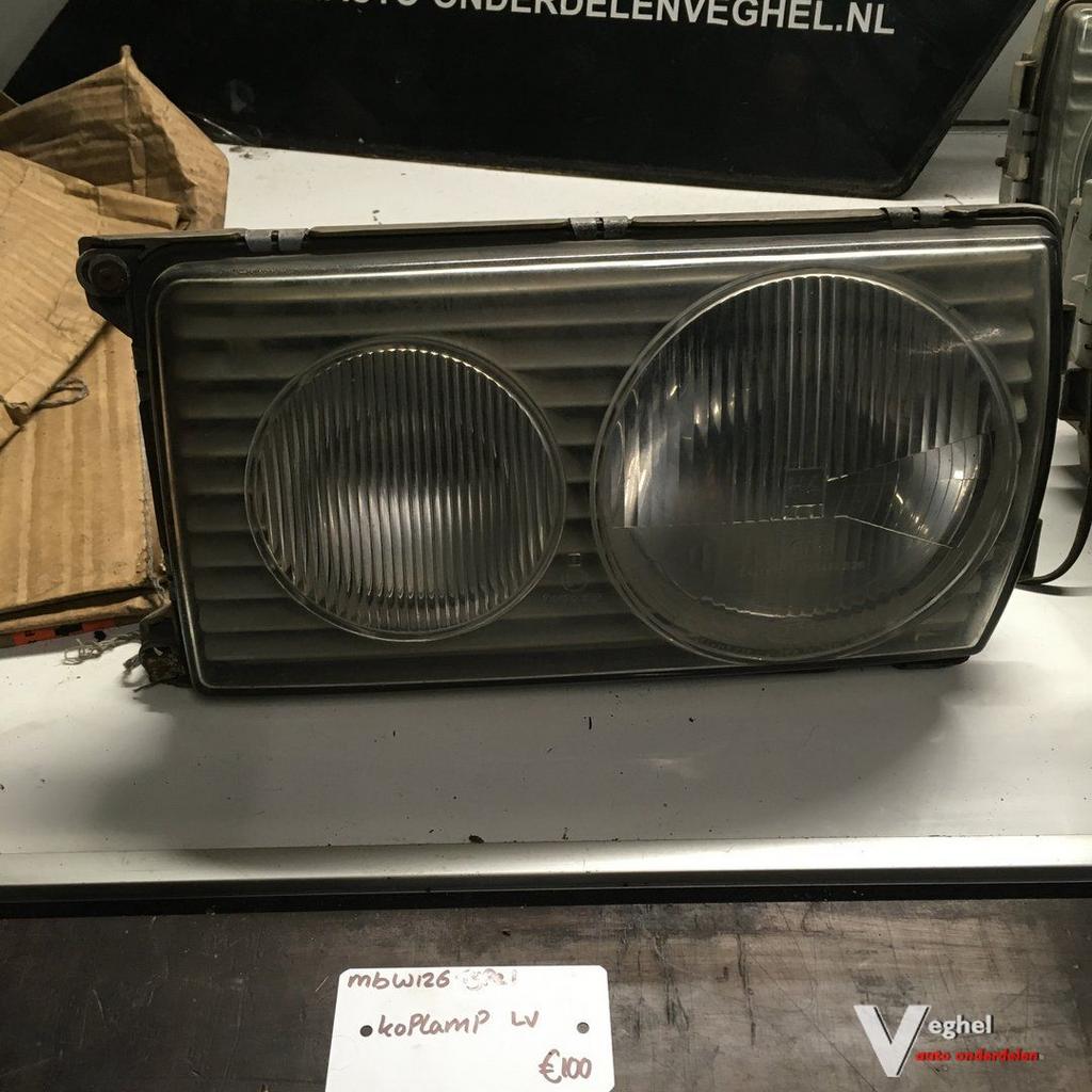 Mercedes W126 Type 1 Koplamp Linksvoor, Auto-onderdelen, Verlichting, Gebruikt, -, -, Ophalen of Verzenden