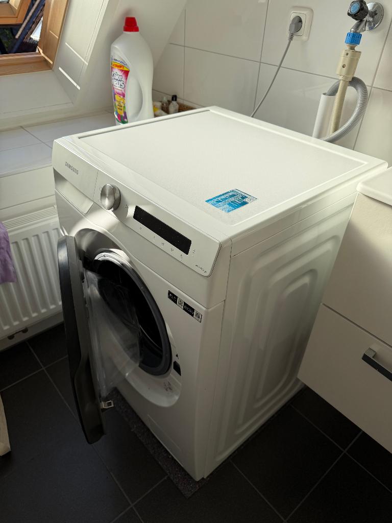 SAMSUNG wasmachine - WW80T534AAW, Witgoed en Apparatuur, Wasmachines, Gebruikt, Voorlader, 8 tot 10 kg, 85 tot 90 cm, 1200 tot 1600 toeren