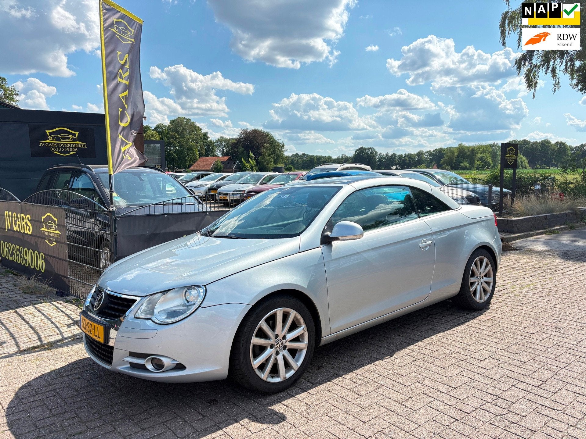 Volkswagen Eos 2.0-16v FSI BOMVOL,AIRCO,LEDEREN BEKLEDING,6B, Auto's, Volkswagen, Bedrijf, Te koop, Eos, ABS, Airconditioning