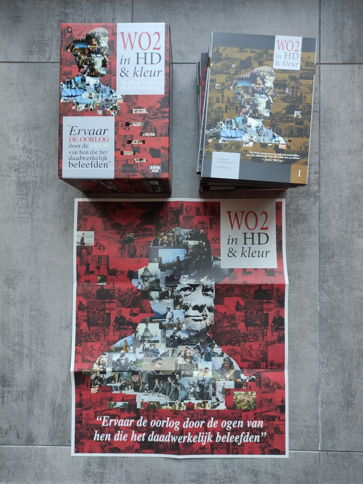 WO2 in HD & kleur dvd set + poster, Ophalen of Verzenden, Zo goed als nieuw