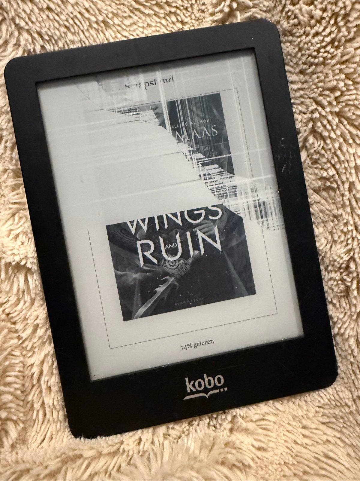 Kobo Glo e-reader met beschadigd scherm, Computers en Software, 8 GB, Ophalen of Verzenden, Niet werkend, Touchscreen