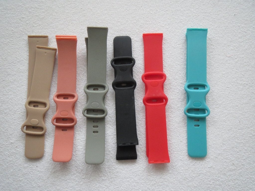 6 horlogebandjes maat L voor Fitbit horloges, Ophalen of Verzenden, Zo goed als nieuw, Zwart, Android