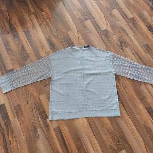 Grijze blouse van Incerun, Maat 3XL, Kleding | Heren, Grote Maten, Ophalen of Verzenden, Zo goed als nieuw, Grijs
