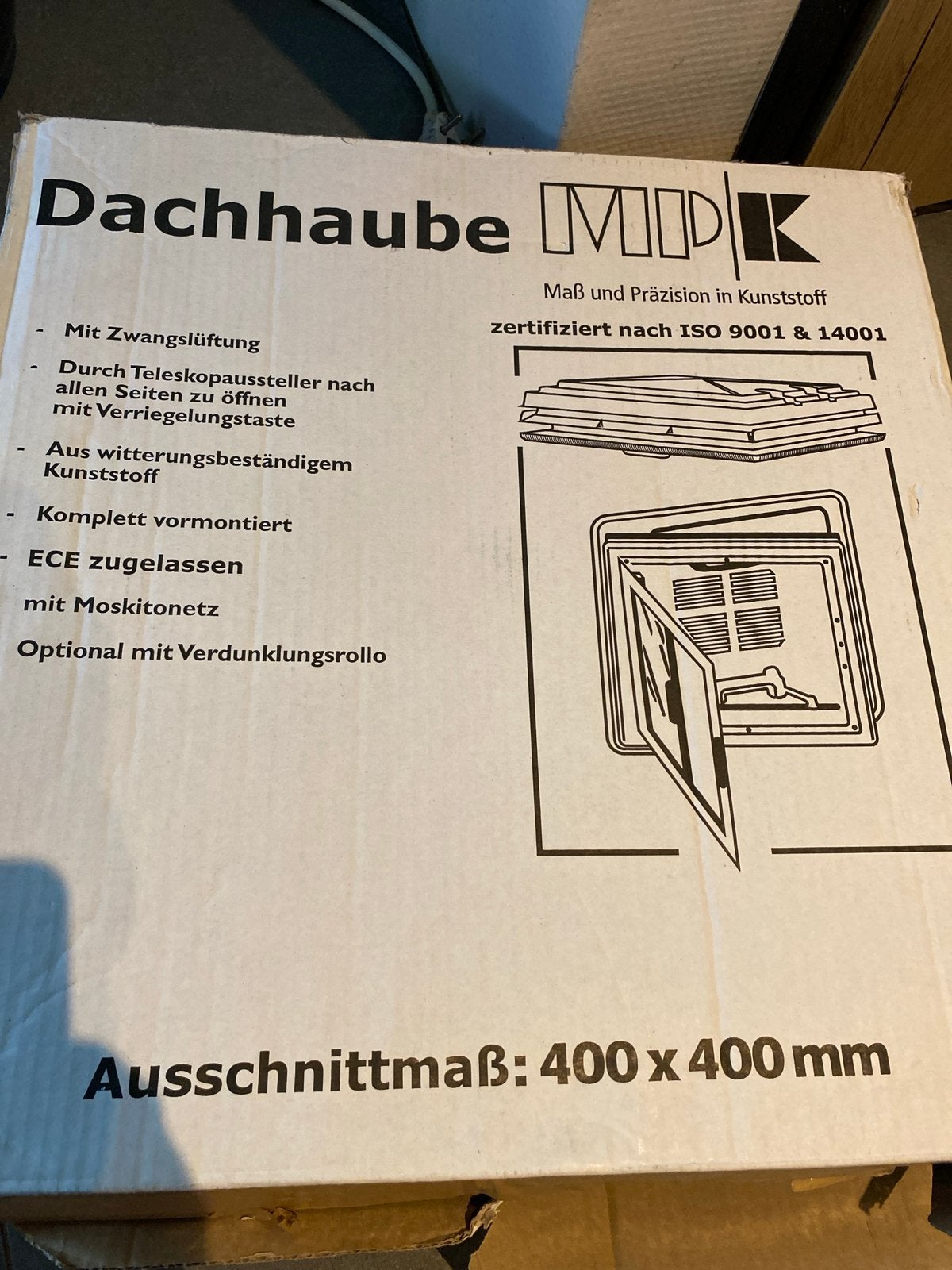 Dachhaube MPK Dakluik 400x400mm met hor, Ophalen of Verzenden, Nieuw