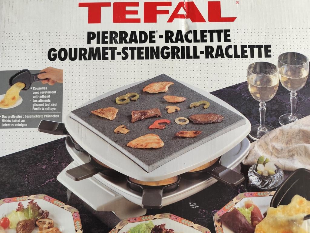 Tefal Pierrade-Raclette Gourmet-Steingrill-Raclette, Ophalen