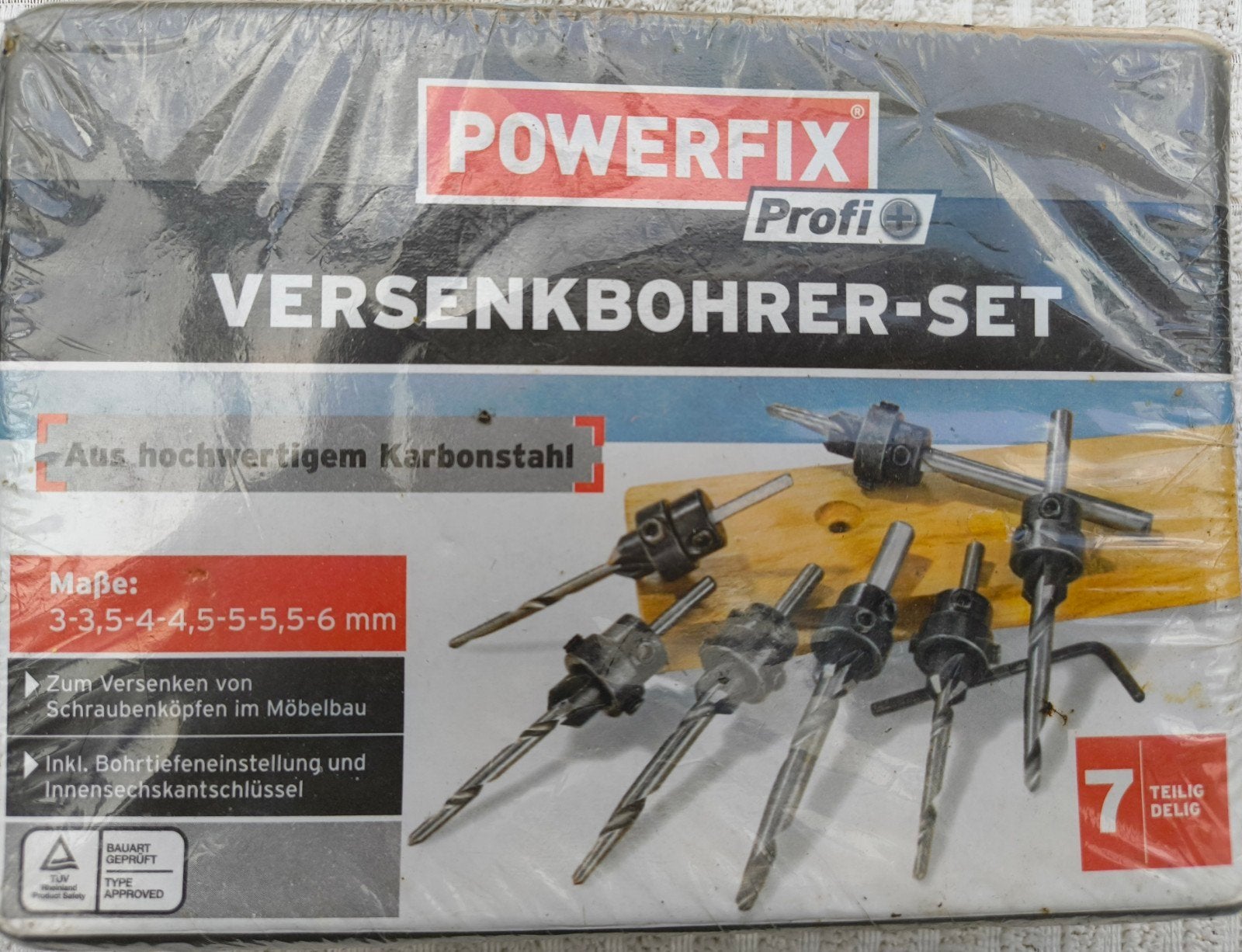 POWERFIX Profi Verzinkboor Set - 7-delig, Ophalen of Verzenden