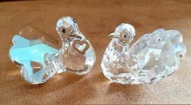 Swarovski tortelduiven Nieuw, Ophalen of Verzenden, Nieuw, Figuurtje