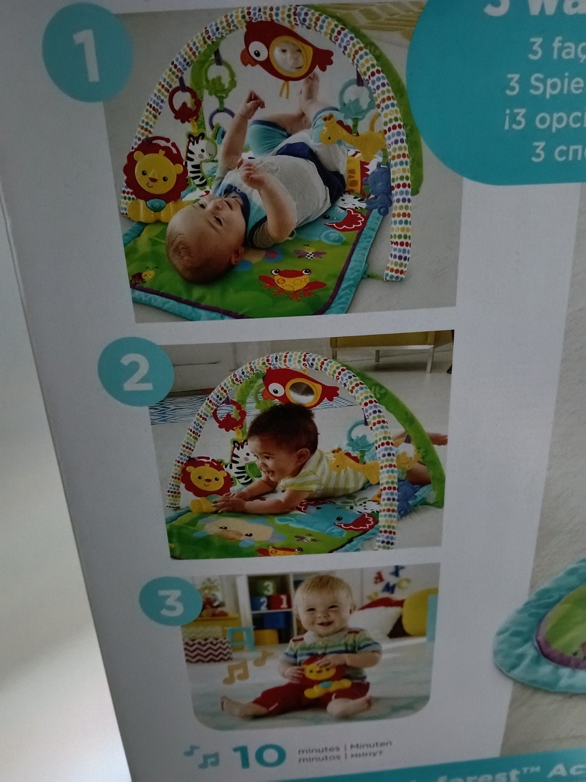 Fisher-Price 3-in-1 Speelkleed Babygym, Kinderen en Baby's, Speelgoed | Babyspeelgoed, Ophalen, Zo goed als nieuw, Speelkleed