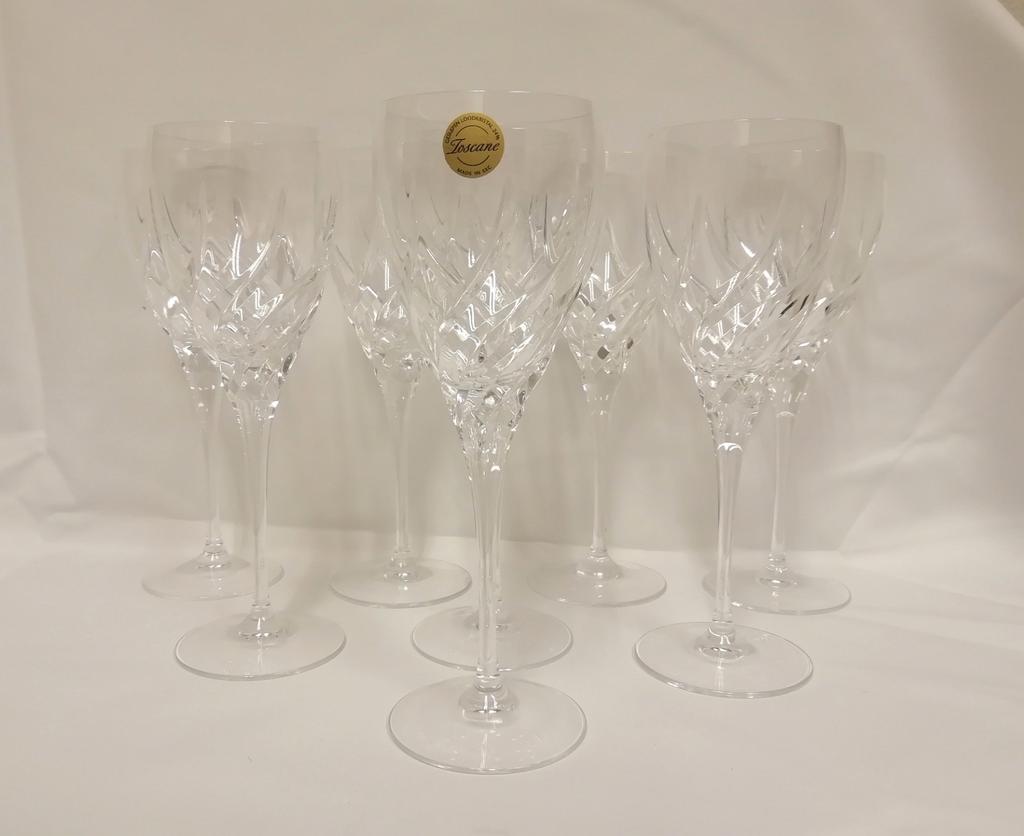 Wedgwood ‘Toscane’ kristal Rode wijnglazen 8x, Ophalen of Verzenden