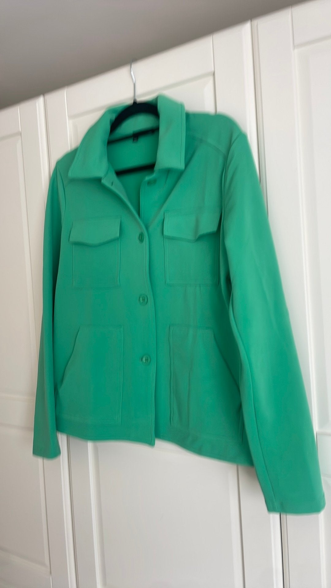 Comfortabel leuk groen pak van Norah mt 40, Maat 38/40 (M), Kostuum of Pak, Verzenden, Zo goed als nieuw