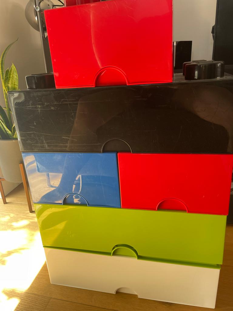 Grote partij LEGO stenen in opbergboxen 21 kilo, Kinderen en Baby's, Speelgoed | Duplo en Lego, Ophalen, Gebruikt, Inclusief extra onderdelen