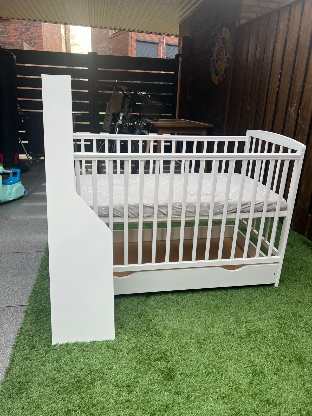 Baby coat 0-3 years and changing table. As good as new, Gebruikt, 70 tot 85 cm, Lattenbodem, 140 tot 160 cm