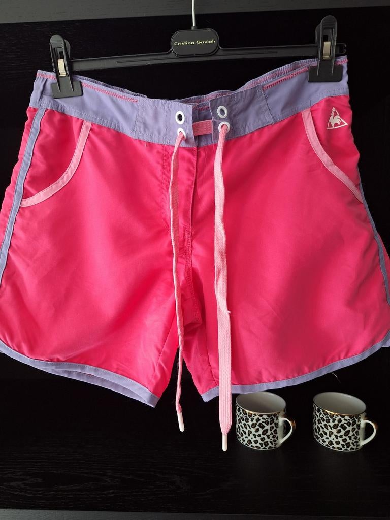 Le Coq Sportif broekje M 38 40, Maat 38/40 (M), Paars, Overige typen, Ophalen of Verzenden