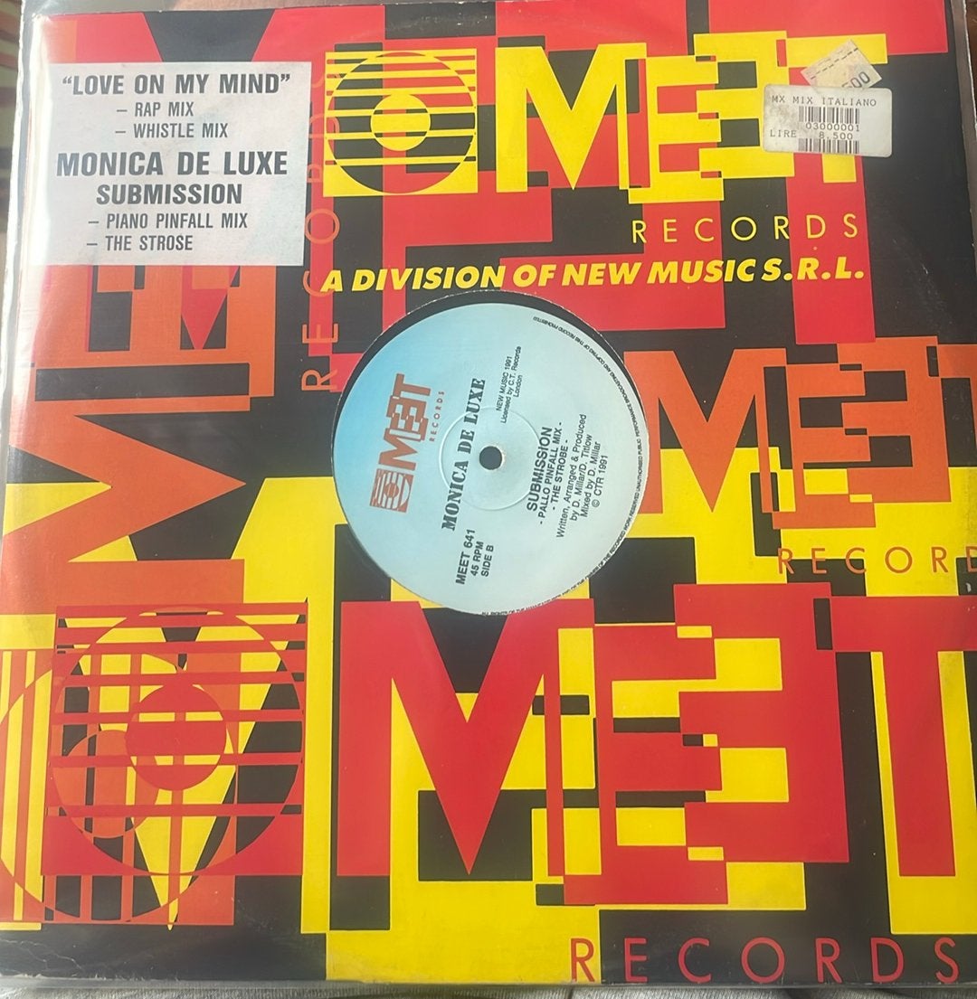 Monica De Luxe - Submission/Love On My Mind (House Classic), Ophalen of Verzenden, Zo goed als nieuw, 12 inch