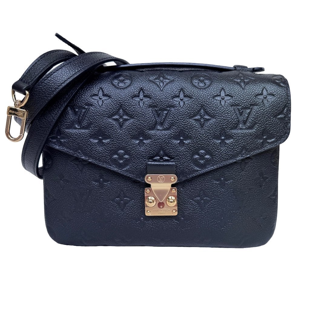 Louis Vuitton LV tas pochette metis empreinte noir zwart, Verzenden, Zo goed als nieuw, Zwart, Handtas