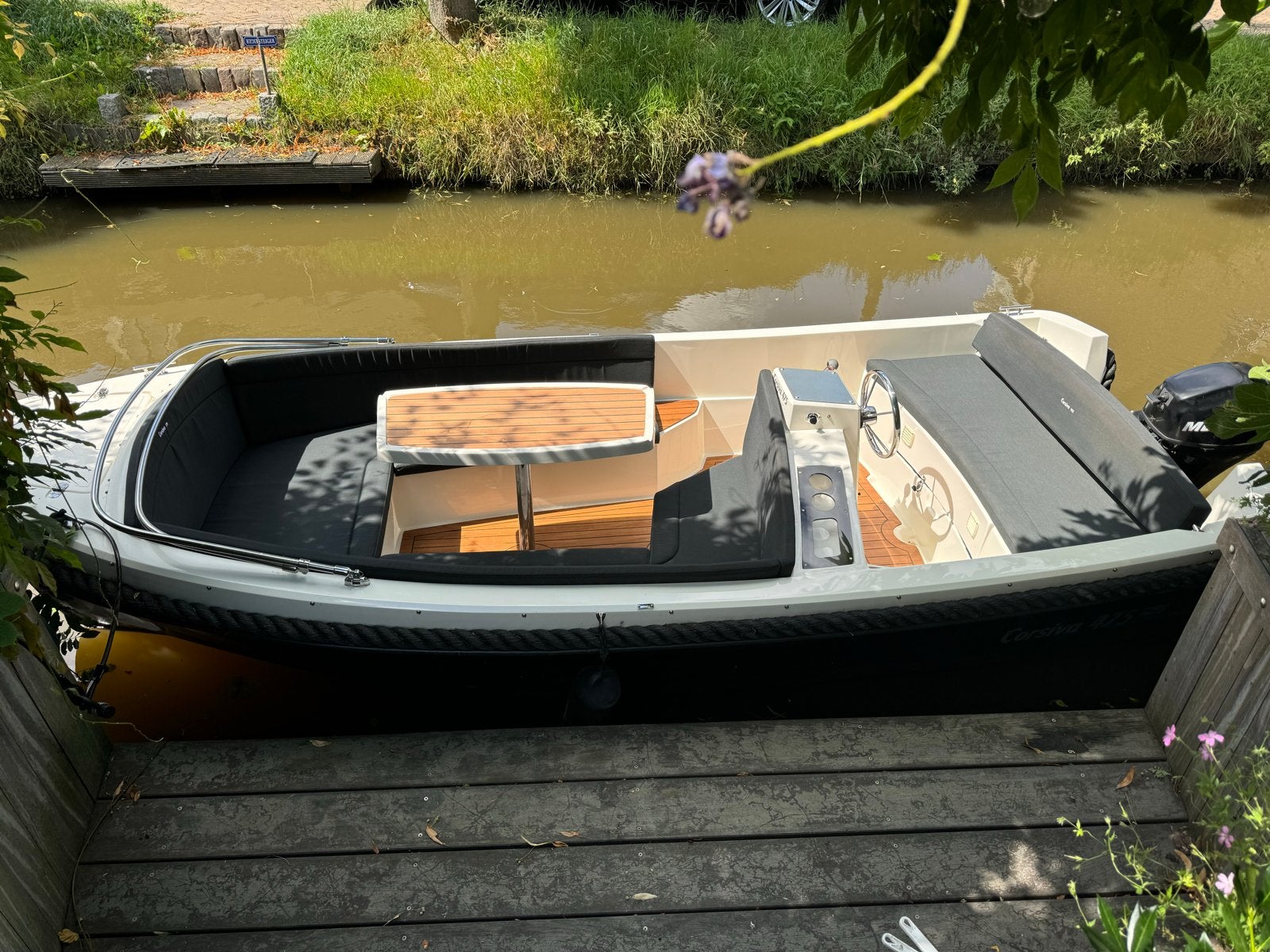 Corsiva 475 met trailer en Mercury 9,9 pk motor, Watersport en Boten, Sloepen, Gebruikt, Corsiva, Trailer, Buitenboordmotor, Ophalen
