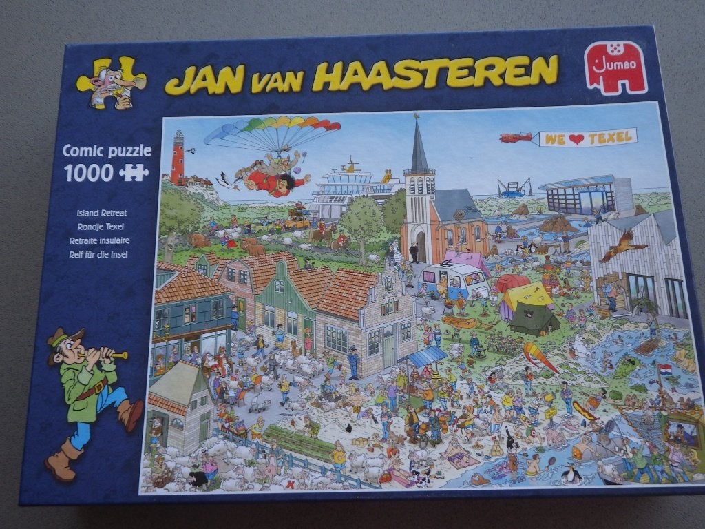 Jan van haasteren rondje texel, Ophalen of Verzenden, 500 t/m 1500 stukjes, Zo goed als nieuw