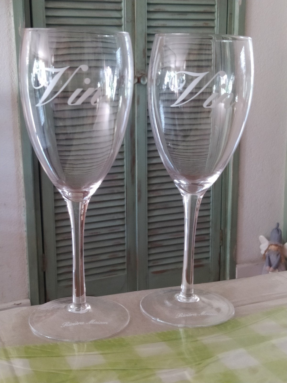 Rivièra Maison Vin wijn glazen, Verzamelen, Glas en Borrelglaasjes, Ophalen of Verzenden, Zo goed als nieuw, Overige typen