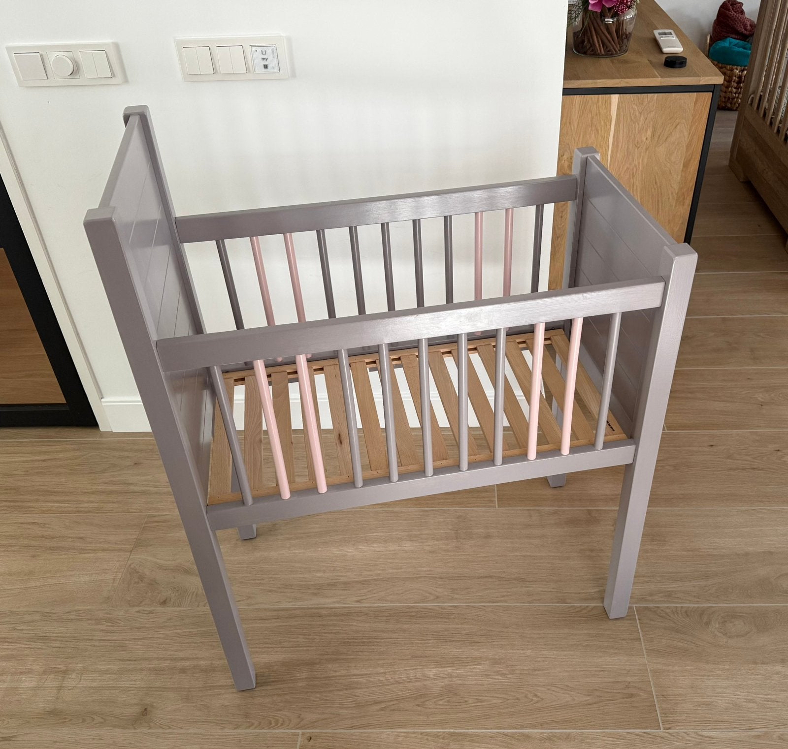 Houten babywieg Prénetal, Ophalen, Zo goed als nieuw, Wieg
