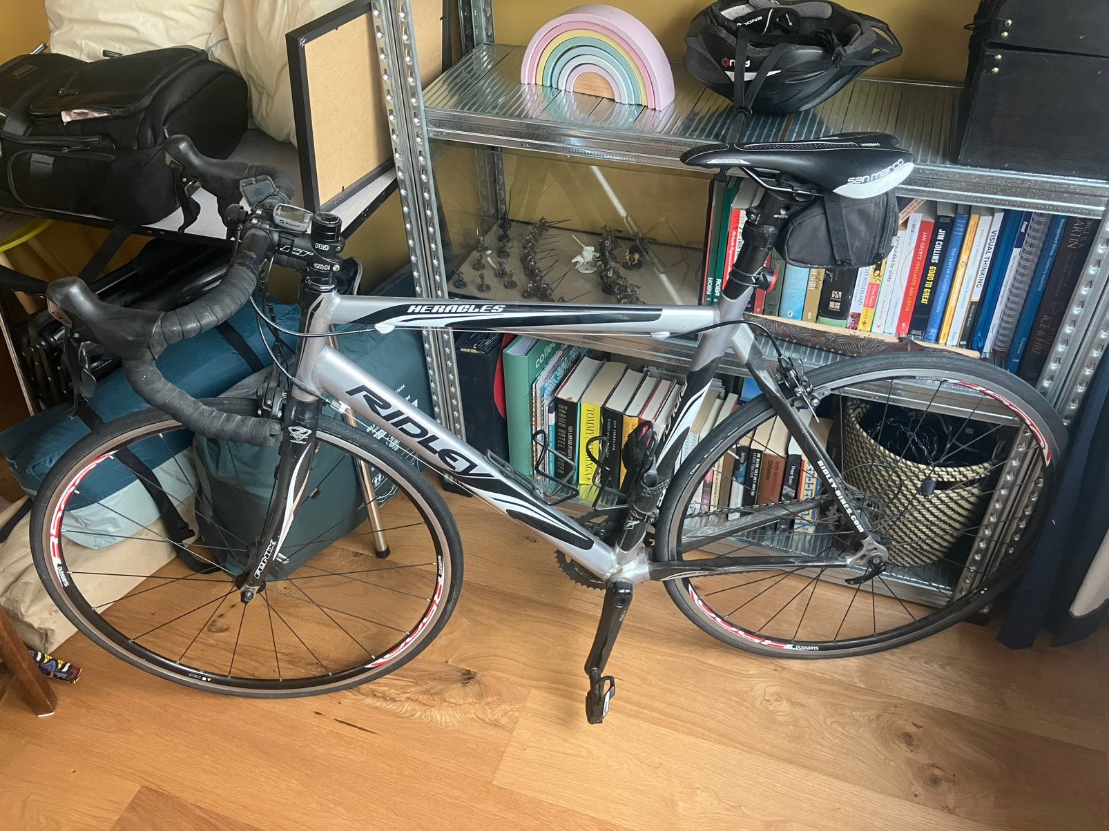 Hercules wielrenfiets 18 versn. – 28 inch - 56 frame, 28 inch, Gebruikt, 15 tot 20 versnellingen, Schijfrem