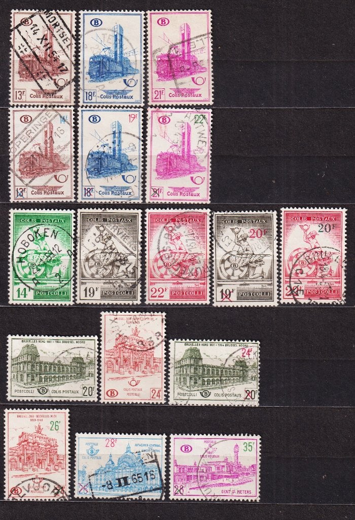België Spoorwegzegels 1954-1965 gestempeld, Ophalen, Gestempeld, Gestempeld