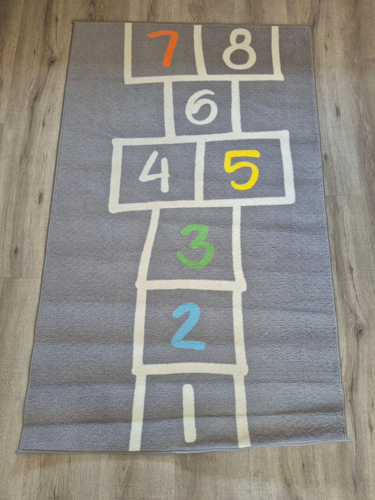 Hinkelbaan vloerkleed 100x164cm, Ophalen, Geel, 50 tot 100 cm, Zo goed als nieuw