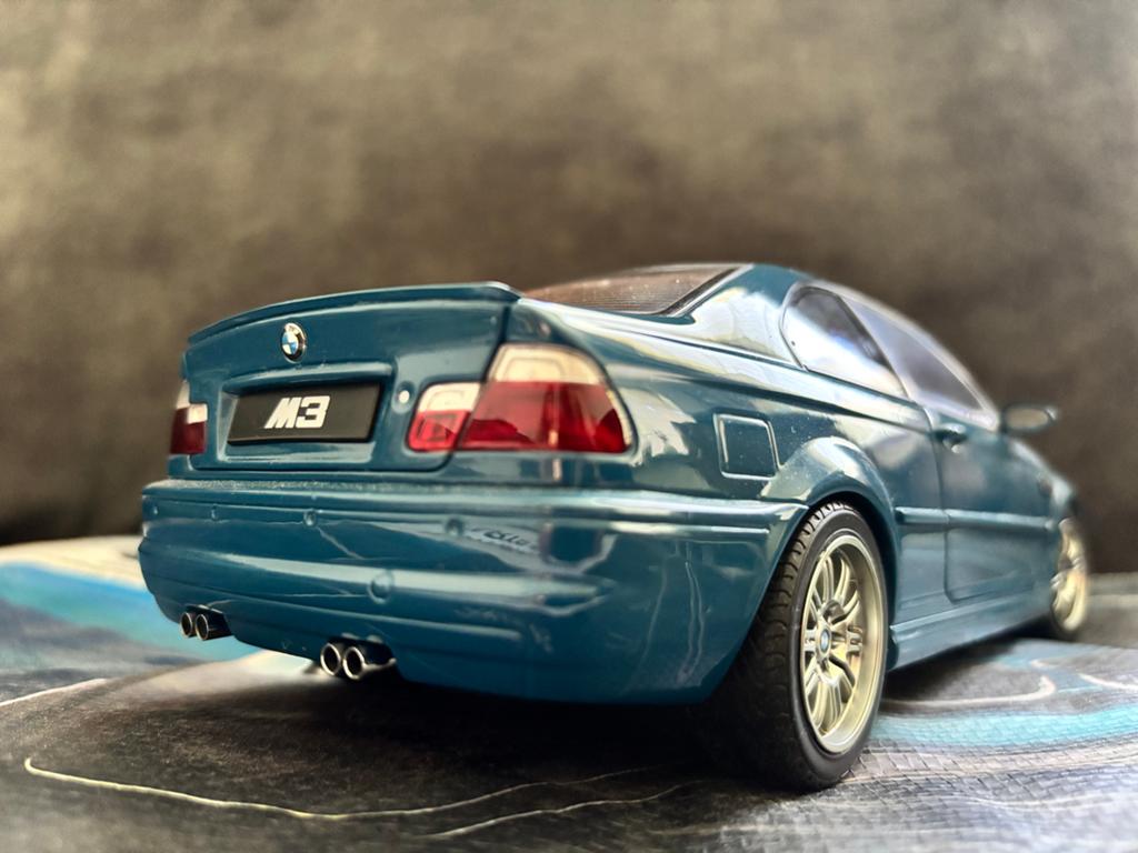 1:18 AUTOart Bmw M3 E46 blauw, Ophalen of Verzenden, Gebruikt, Auto, Autoart
