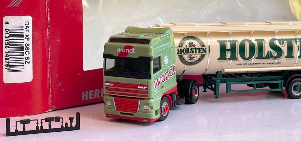 Herpa 148757: DAF 95 XF SSC met oplegger "Wandt-Holsten", Ophalen of Verzenden, Zo goed als nieuw, Bus of Vrachtwagen, Herpa