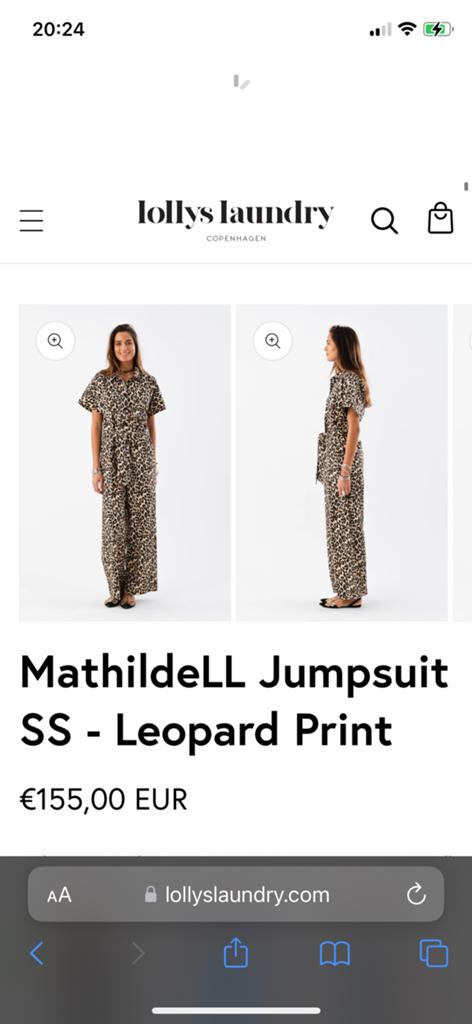 LOLLYS LAUNDRY leopard JUMPSUIT L, Kleding | Dames, Jumpsuits, Ophalen of Verzenden, Zo goed als nieuw, Bruin