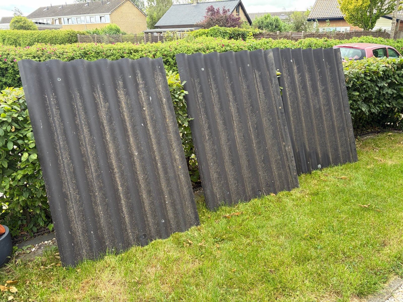 3 golfplaten, 110x152 cm, zo goed als nieuw, Ophalen, Zwart, 5 tot 10 m², Zo goed als nieuw