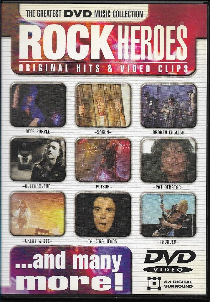 Rock Heroes - Original hits and video clips, Alle leeftijden, Verzenden, Zo goed als nieuw, Muziekvideo's