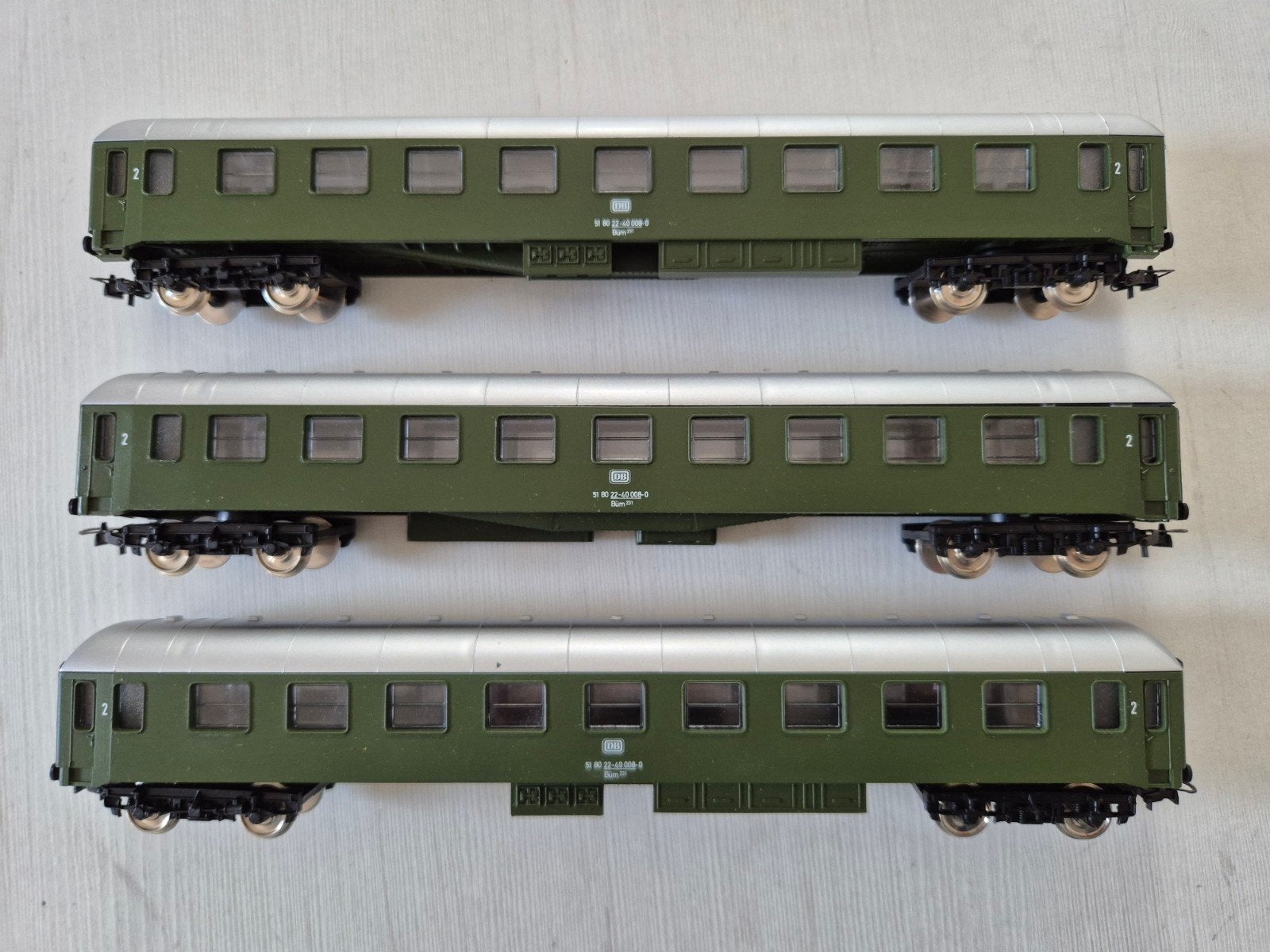 5 Mehano H0 DB rijtuigen, Ophalen of Verzenden, Gebruikt, Gelijkstroom, Wagon