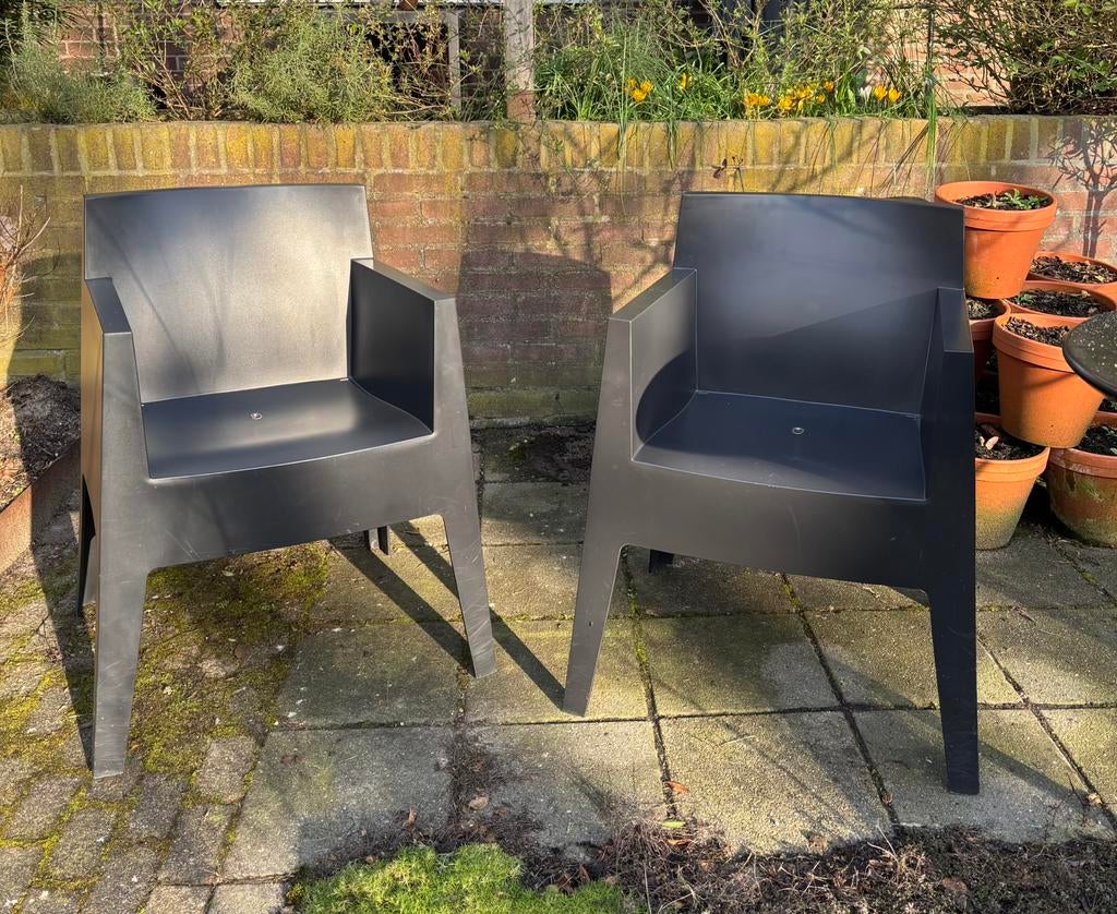 Driade Toy Origenele Terrasstoelen Philippe Starck, Tuin en Terras, Tuinstoelen, Ophalen, Gebruikt