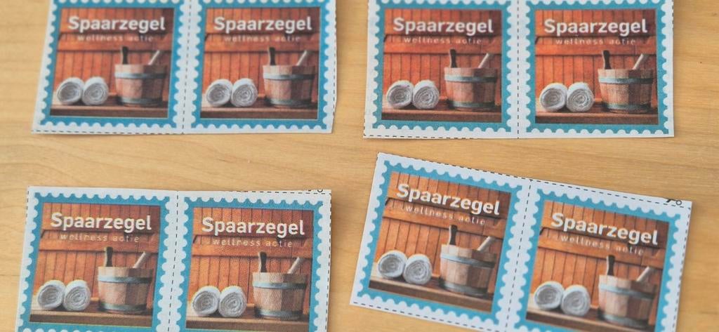 Saunazegels, Ophalen of Verzenden, Winkel, Super of Benzinepomp, Zegels, Bonnen of Punten