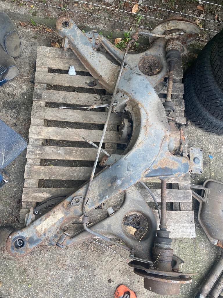 Mercedes W126 Achteras/achterophanging Compleet, Ophalen, Gebruikt, Mercedes-Benz