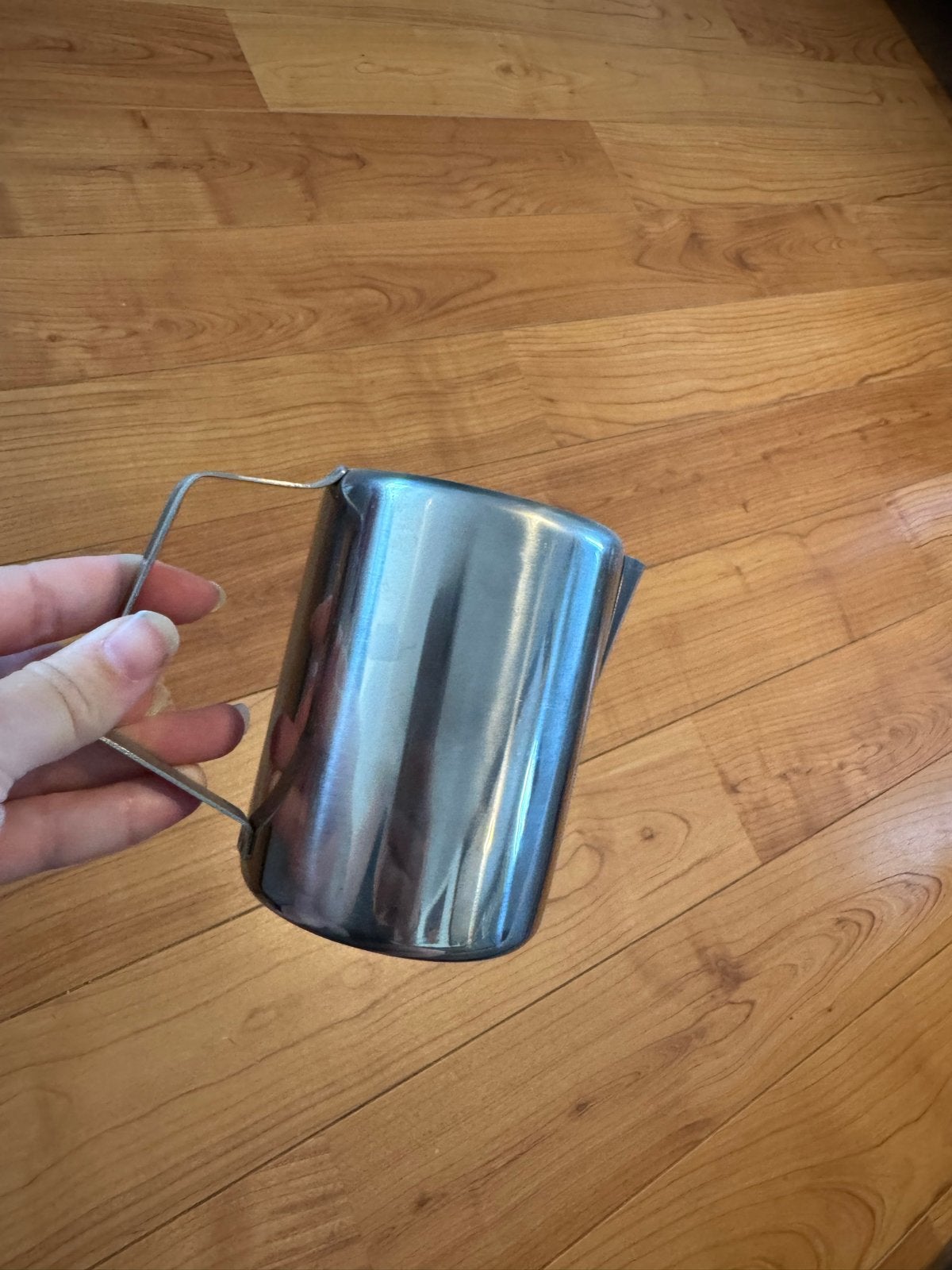 RVS Melkopschuimkan - Sunnex 18/8 Stainless Steel, Zilver, Ophalen of Verzenden, Metaal, Overige merken