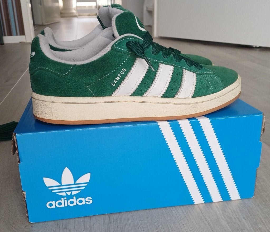 Adidas Campus OOs schoenen, groen, maat 41 1/3, Overige kleuren, Ophalen of Verzenden, Adidas, Sneakers of Gympen