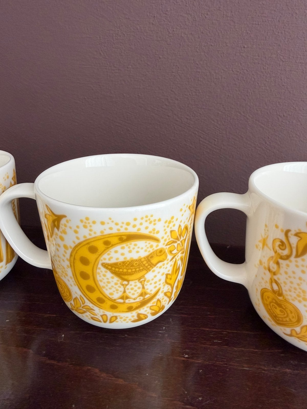 Set of 4 Vallila x Kalevala Mugs–Kuulintu  by Saara Kurkela, Verzenden