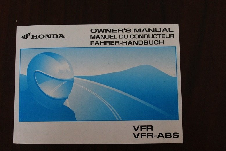 Honda VFR ABS 2001 motorcycle owner's manual  VFR750, Ophalen of Verzenden, Honda