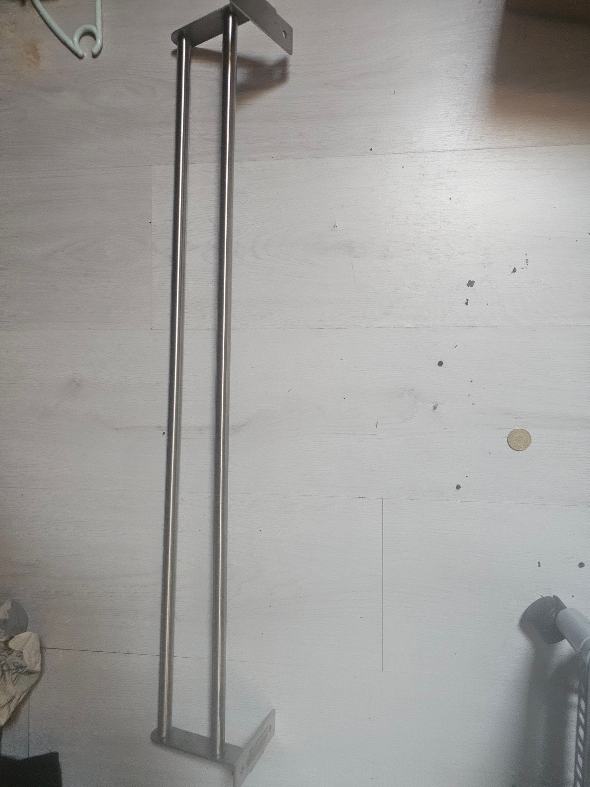 Roestvrijstalen Handdoekhouder - Modern Design, Gebruikt, Ophalen of Verzenden, Zilver, Metaal
