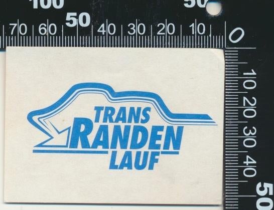 Sticker: Trans Randen Lauf, Ophalen of Verzenden, Zo goed als nieuw, Bedrijf of Vereniging