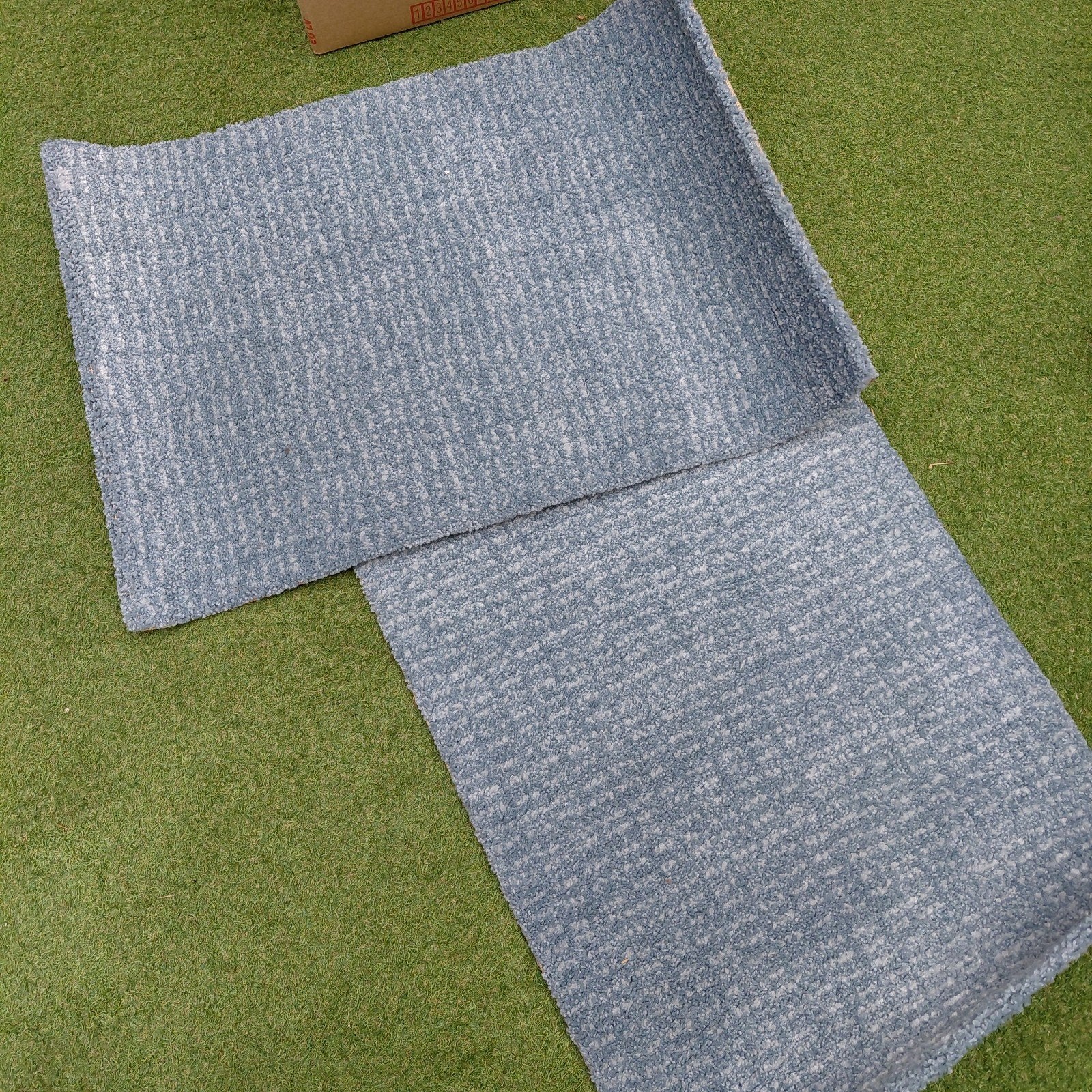2 Nieuwe IKEA LANGSTED Vloerkleden 60x90 cm - Blauw, 50 tot 100 cm, Blauw, Nieuw, Rechthoekig