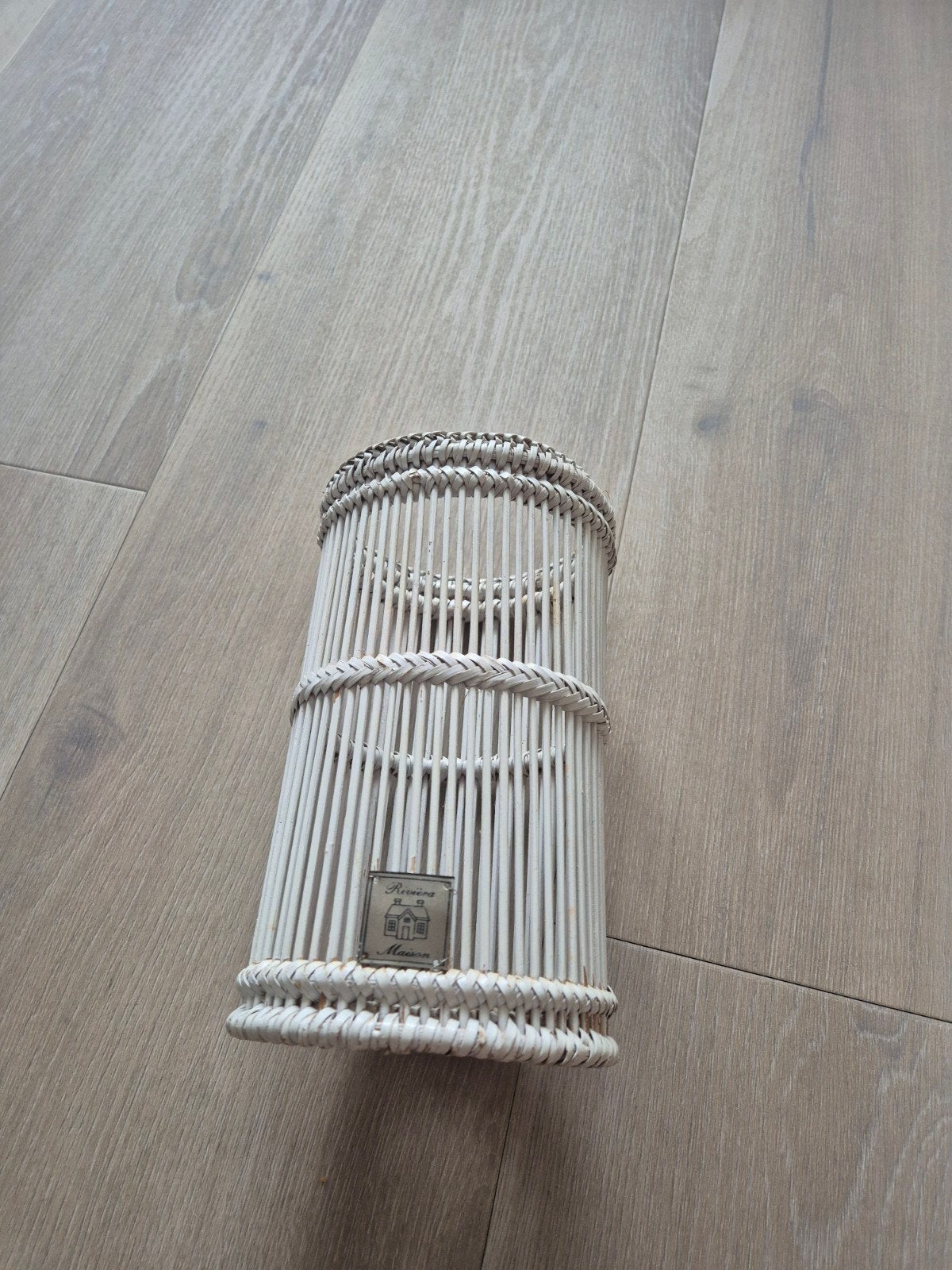 Riviera Maison flessenhouder, Huis en Inrichting, Ophalen of Verzenden, Natuurlijk materiaal, Wit, Landelijk