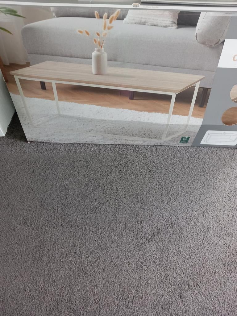 NIEUWE SALONTAFEL, 100 tot 150 cm, Nieuw, Minder dan 50 cm, Rechthoekig