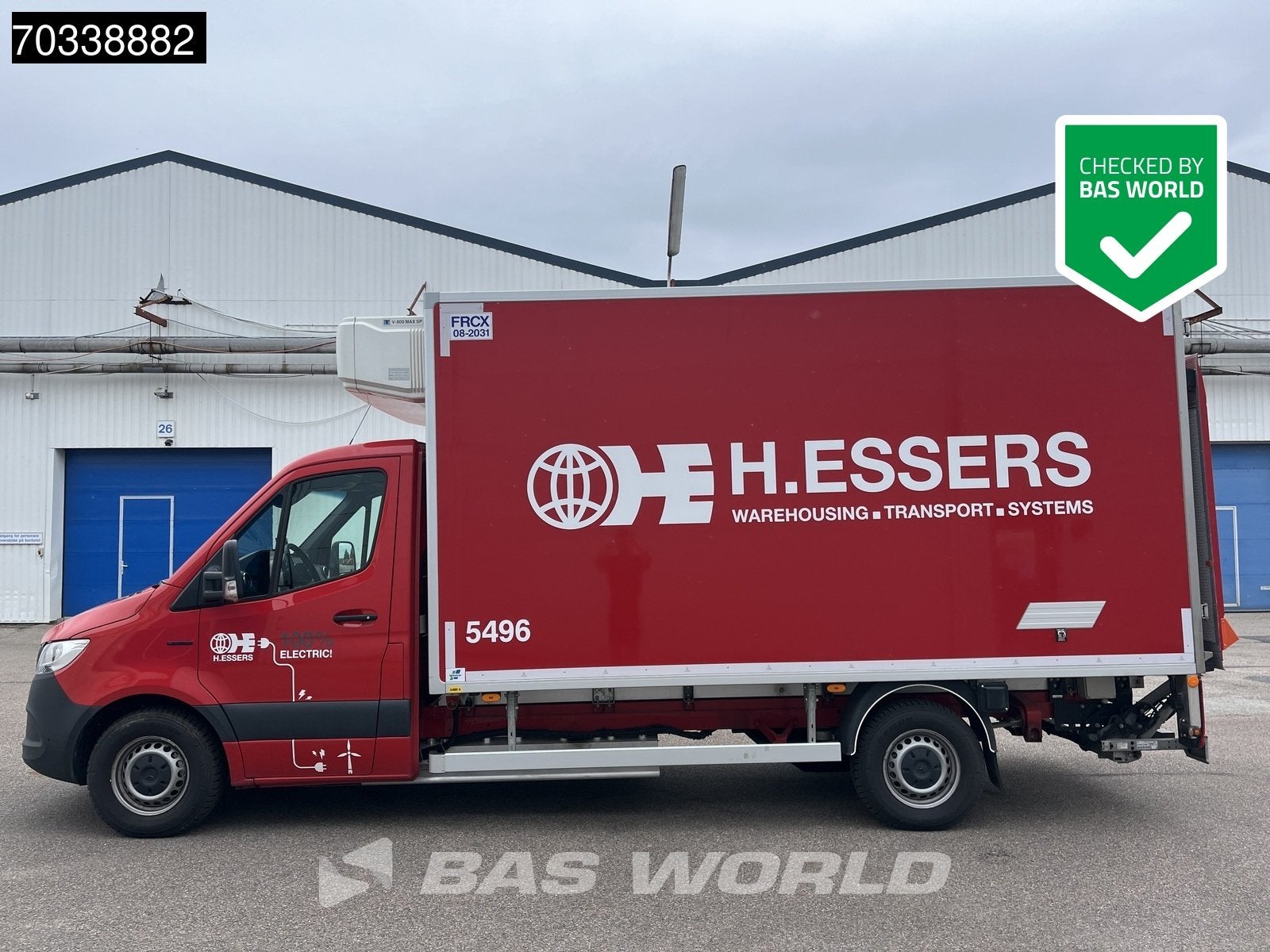 Mercedes eSprinter Electric 113kWh! Koel/Vrieswagen Laadklep, Auto's, Gebruikt, Overige kleuren, Leder en Stof, Mercedes-Benz