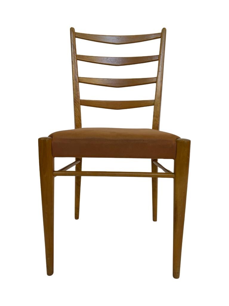Set Van 4 Vintage Stoelen Cees Braakman Pastoe St09 50'S, Huis en Inrichting, Stoelen, Ophalen, Cees Braakman, Bruin, Cees Braakman
