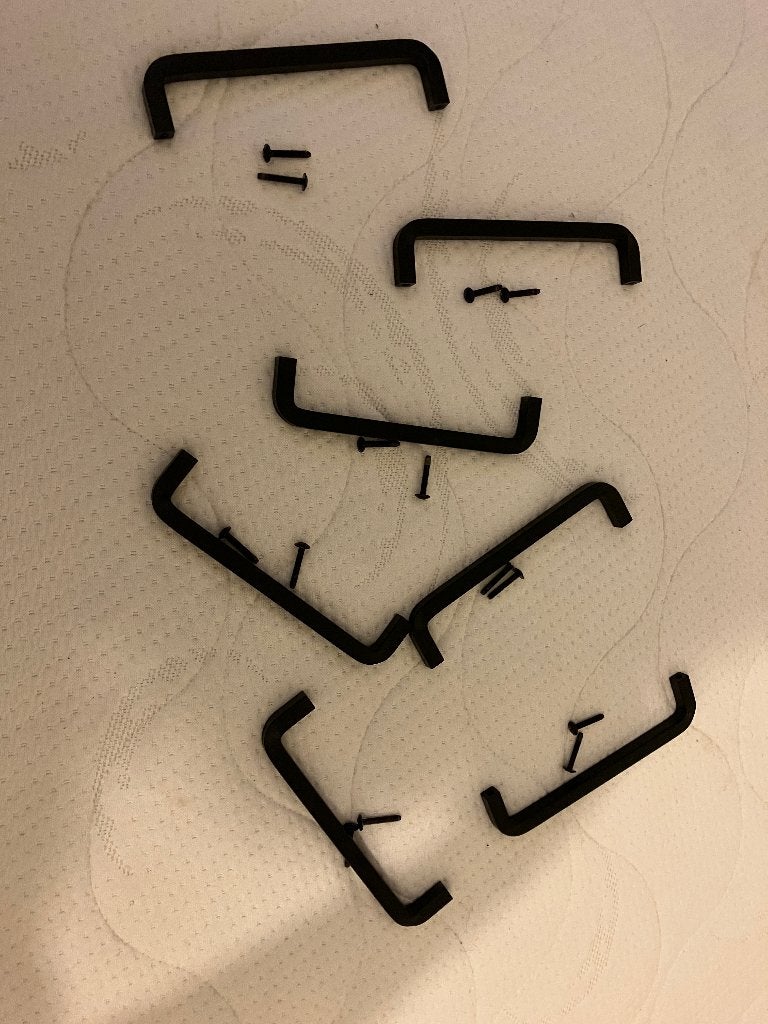 7 stuks IKEA Borghamn 17cm handgrepen ZGAN, Verzenden, Zo goed als nieuw, IJzer, Klink of Kruk
