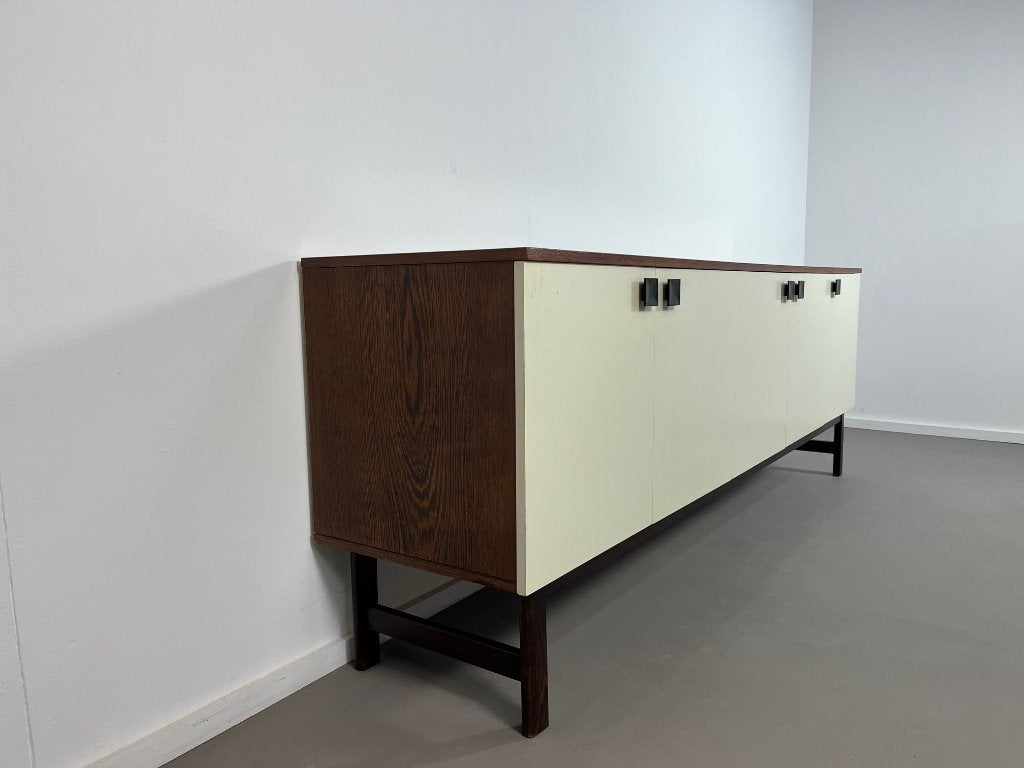 Vintage design wengé houten dressoir jaren 60, Ophalen, Gebruikt, 25 tot 50 cm