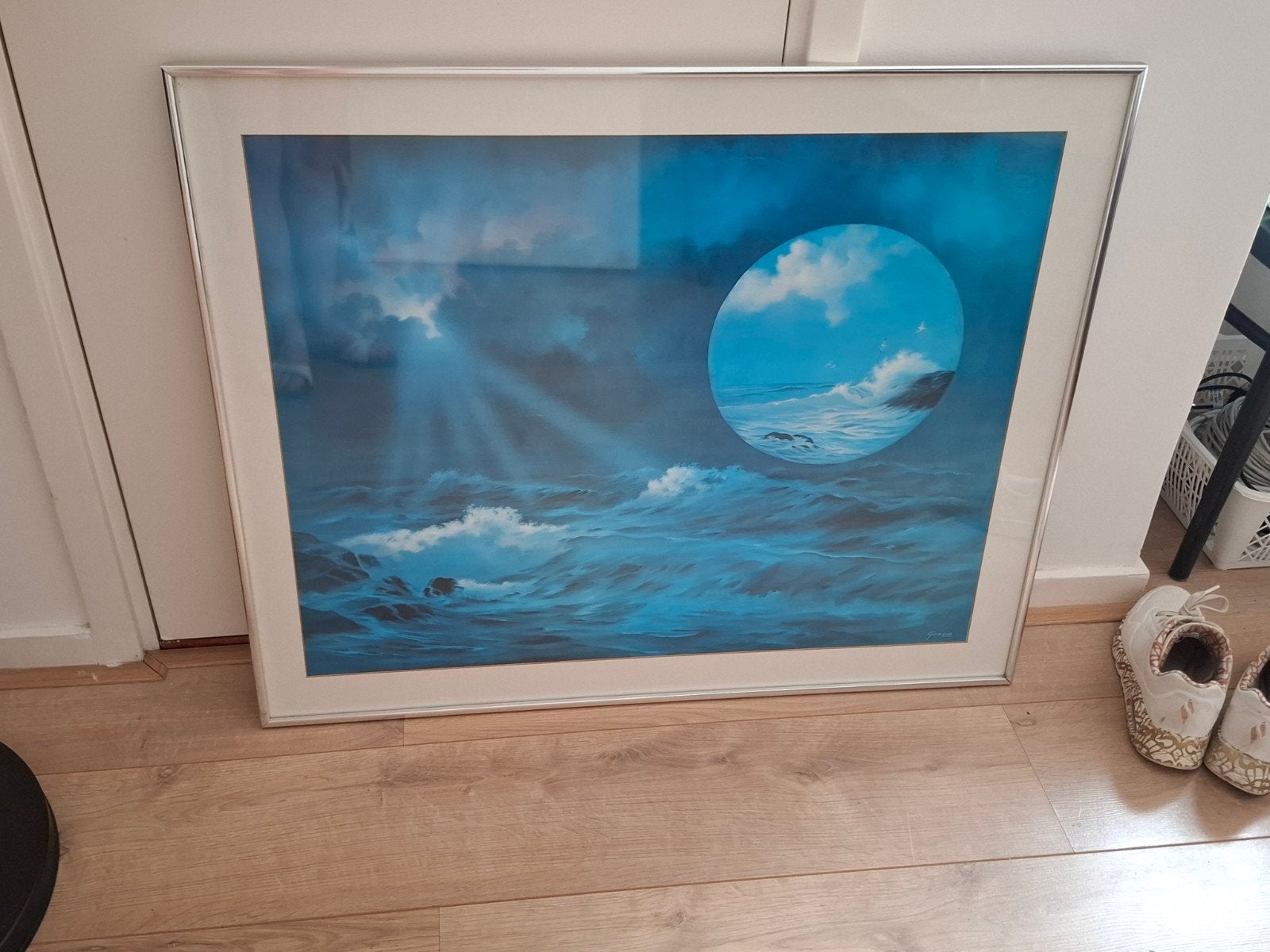 Dit is een litho genaamd "Until Tomorrow", Antiek en Kunst, Kunst | Schilderijen | Klassiek, Ophalen, Maritiem / water, Print